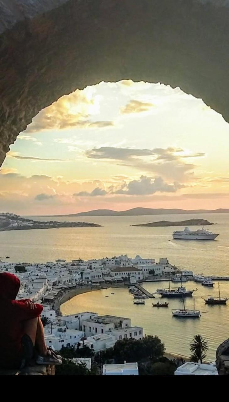 Mykonos Old Harbor Front Suite With Balcony Mykonos Town Exterior photo